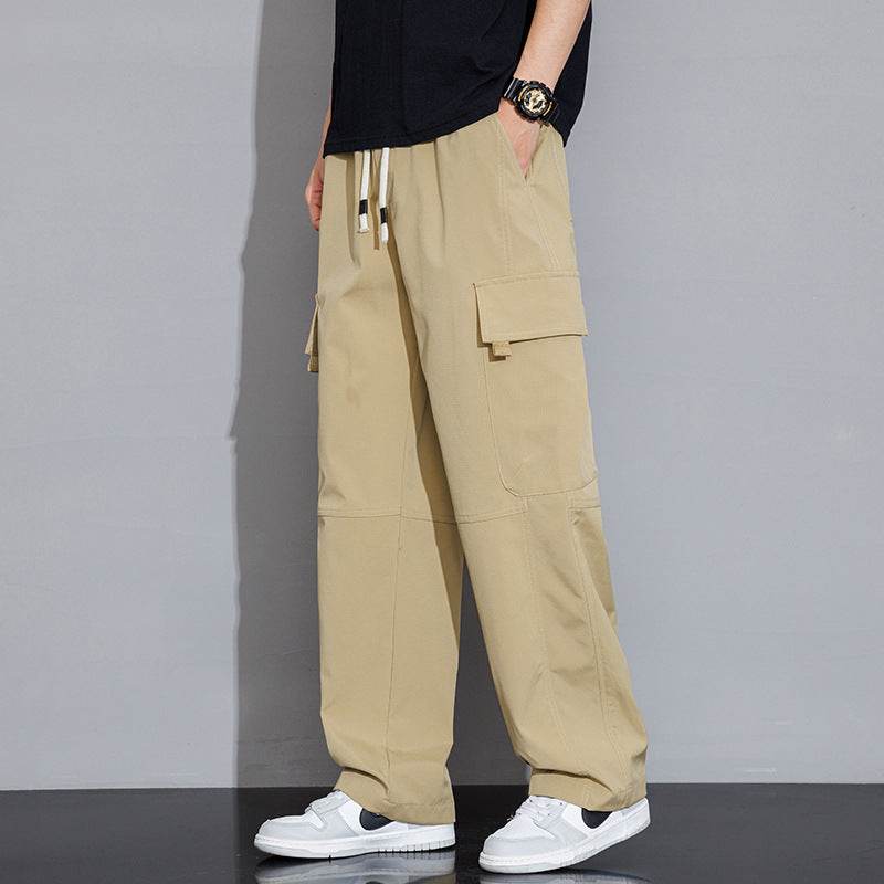 Trendy Men's Casual Cargo Trousers - Loose Fit, Mid Waist Styles - Buy Center
