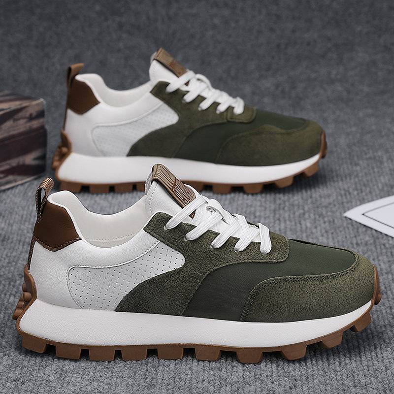 Buy Center Men's Casual Leather Dad Shoes - Breathable, Lightweight Design - Buy Center