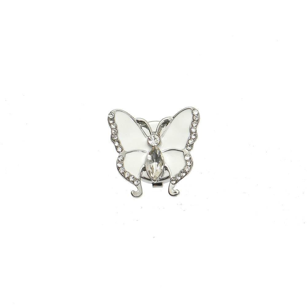 Elegant Women's Butterfly Rhinestone Cufflinks - Stylish 3D Design 2025 - Buy Center