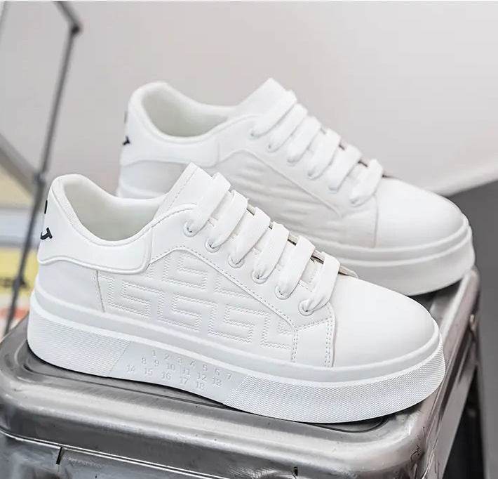 Trendy Platform White Casual Shoes for Men - Stylish & Comfortable 2025 - Buy Center