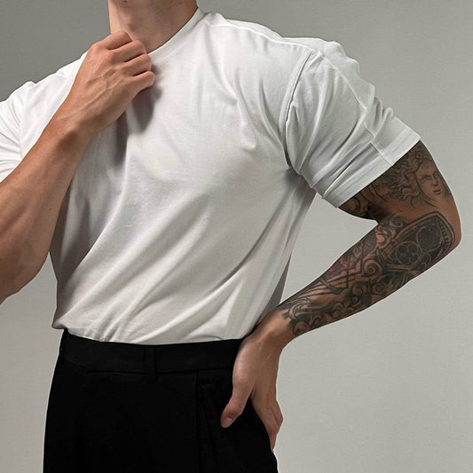 American Retro Men's Summer Short Sleeve Shirt - Casual Solid Color Styles - Buy Center