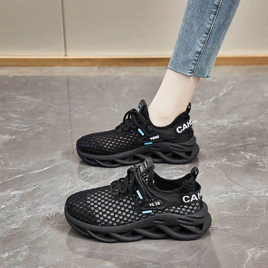 Versatile Summer Fly-knit Sneakers for Women - Breathable and Stylish Flats - Buy Center