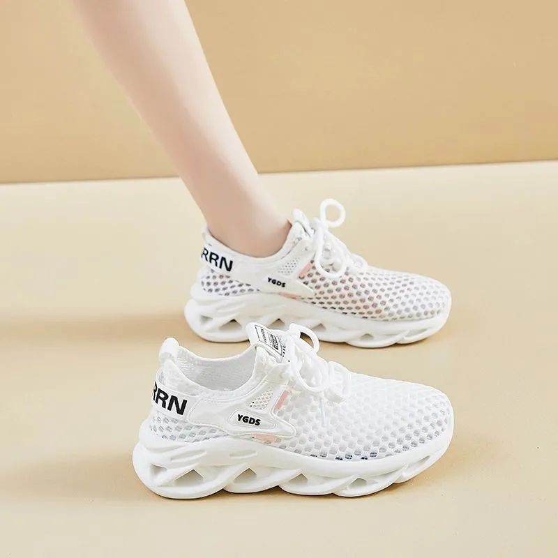 Versatile Summer Fly-knit Sneakers for Women - Breathable and Stylish Flats - Buy Center