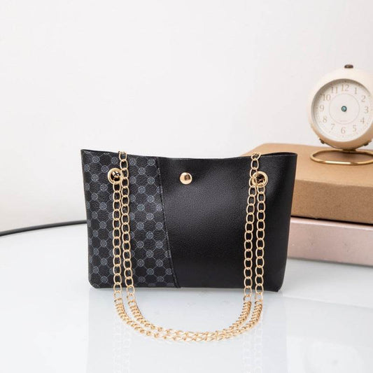 Dotted Prints Chain Shoulder Bag - Stylish PU Messenger for 2025 - Buy Center
