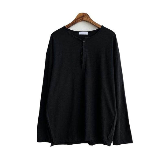 Plus Size Men's Long Sleeve Shirt - Retro Style, Loose Fit Comfort - Buy Center