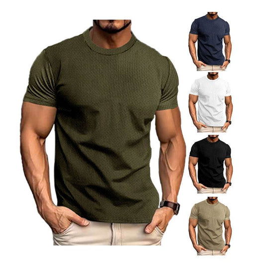 Men's Breathable Slim Top - Stylish Short Sleeve Casual Shirt 2025 - Buy Center