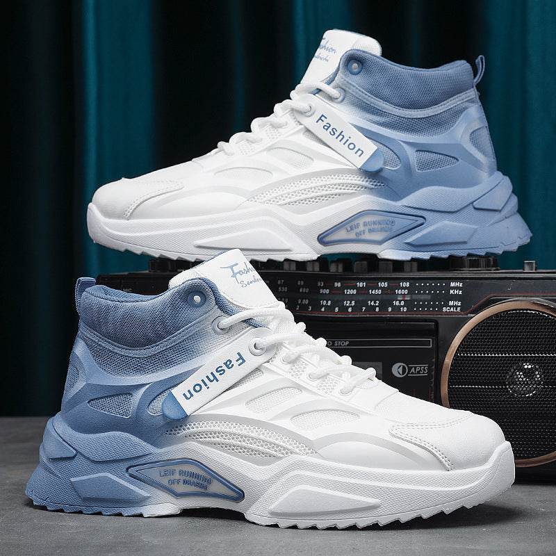 Men's Casual High-Top Sports Shoes - Thick Bottom, Wear-Resistant Design - Buy Center