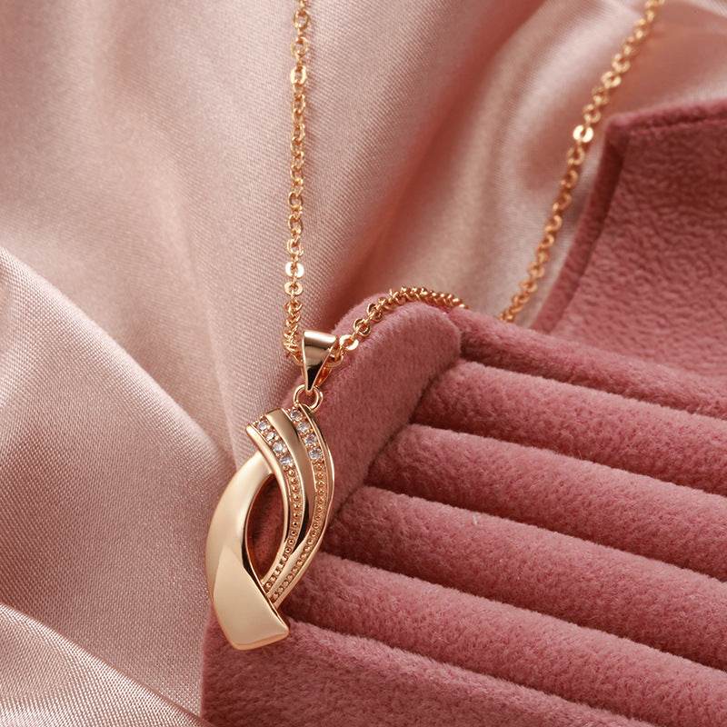 Retro High Street Women's Necklace - Personalized Rose Gold Accessory - Buy Center