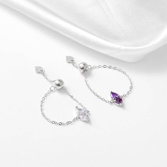 Buycenter 925 Sterling Silver Stretch Ring - December Birthday Heart Design - Buy Center