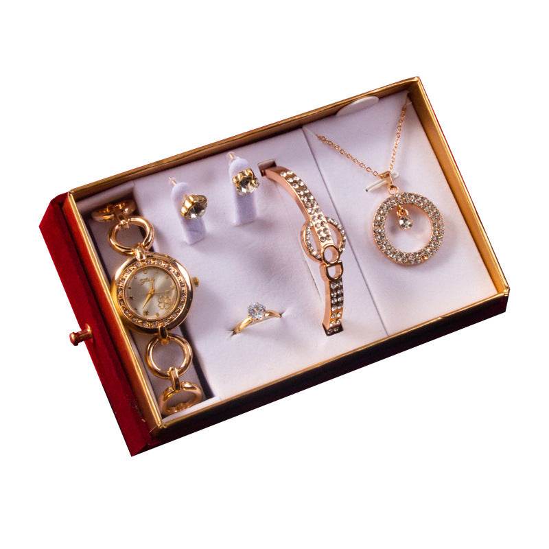 Goddess Festival Jewelry Set - Watch, Bracelet, Necklace, Earrings & Ring - Buy Center