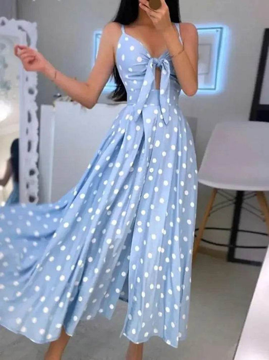 Elegant Women’s V-Neck Backless Summer Dress - Party & Club Wear - Buy Center