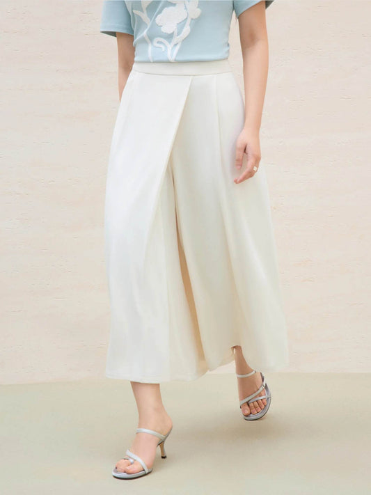 DUSHU Plus Size Women's Wide-Leg Culottes - Casual Summer Pants - Buy Center