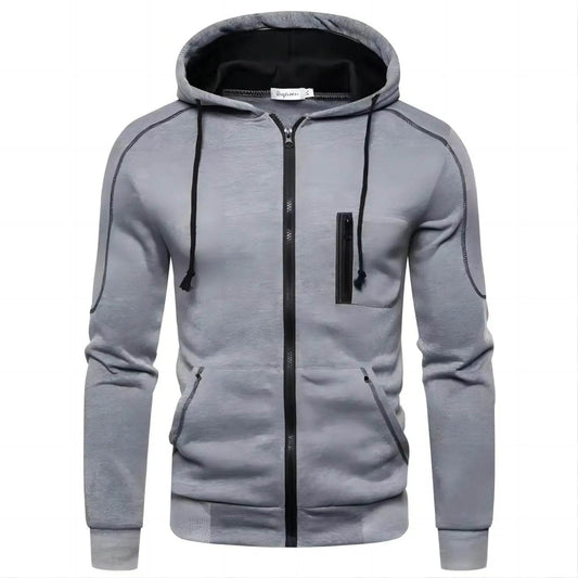 2024 Men's Hoodie Jacket - Casual Zipper Pullover for Spring & Autumn - Buy Center