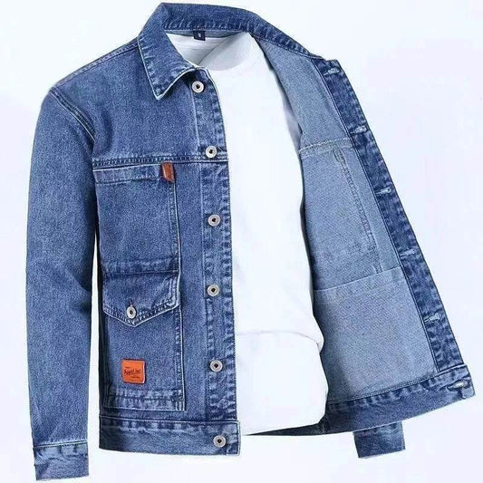 KOLMAKOV Solid Color Denim Jacket - Casual, Comfortable & Loose Fit for Men - Buy Center