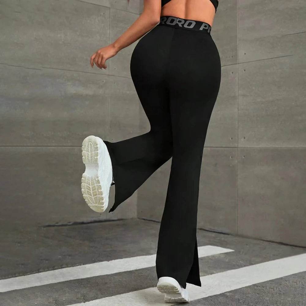 Mia Muse Women's High Waist Yoga Leggings - Ankle Bell-Bottoms Style - Buy Center