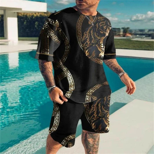 2025 Casual Men's 3D Print Shorts and T-shirts - Summer Fashion - Buy Center