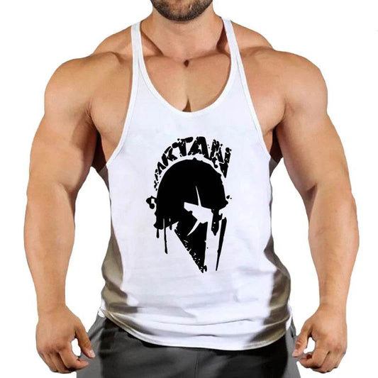 Men's Cotton Gym Singlet - V-Neck Bodybuilding Tank Top for Workouts - Buy Center