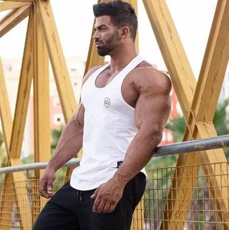 2024 Men's Cotton Tank Tops - Sleeveless Gym Vest for Fitness - Buy Center