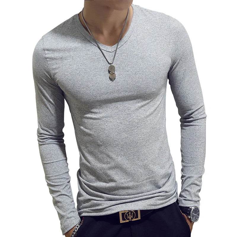 Bigsweety Men's Slim Fit Turtleneck Pullover - Casual Solid Color Top - Buy Center