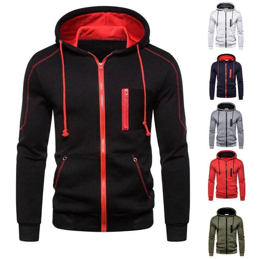 Street Ninjas Men's Zip Up Hoodie - Fleece Lined Casual Jacket - Buy Center