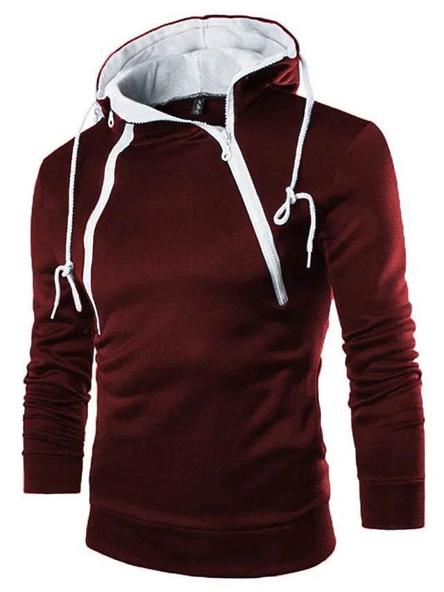 LETSNAGOU Men's Hooded Sweatshirt - Zipper Pullover for Casual Wear - Buy Center
