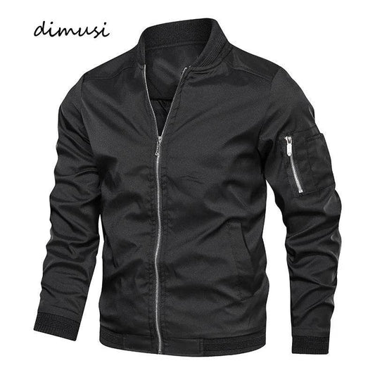 DIMUSI Men's Lightweight Bomber Jacket - Casual Windbreaker with Pockets - Buy Center
