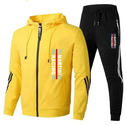 Men's Martini Racing Suit Set - Fashion Casual Sweater & Pants - Buy Center