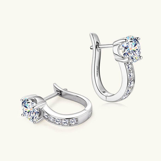 Simple High-Grade Moissanite Earrings - Elegant Jewelry for Women - Buy Center