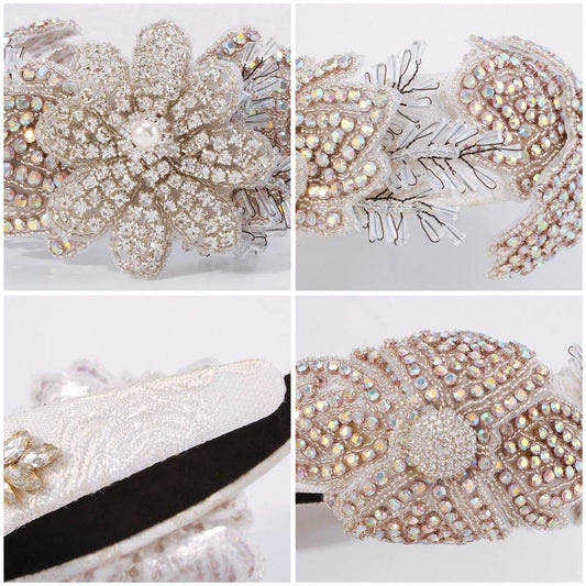 Vintage Crystal Wedding Hair Accessories - Geometric Headband for Brides - Buy Center