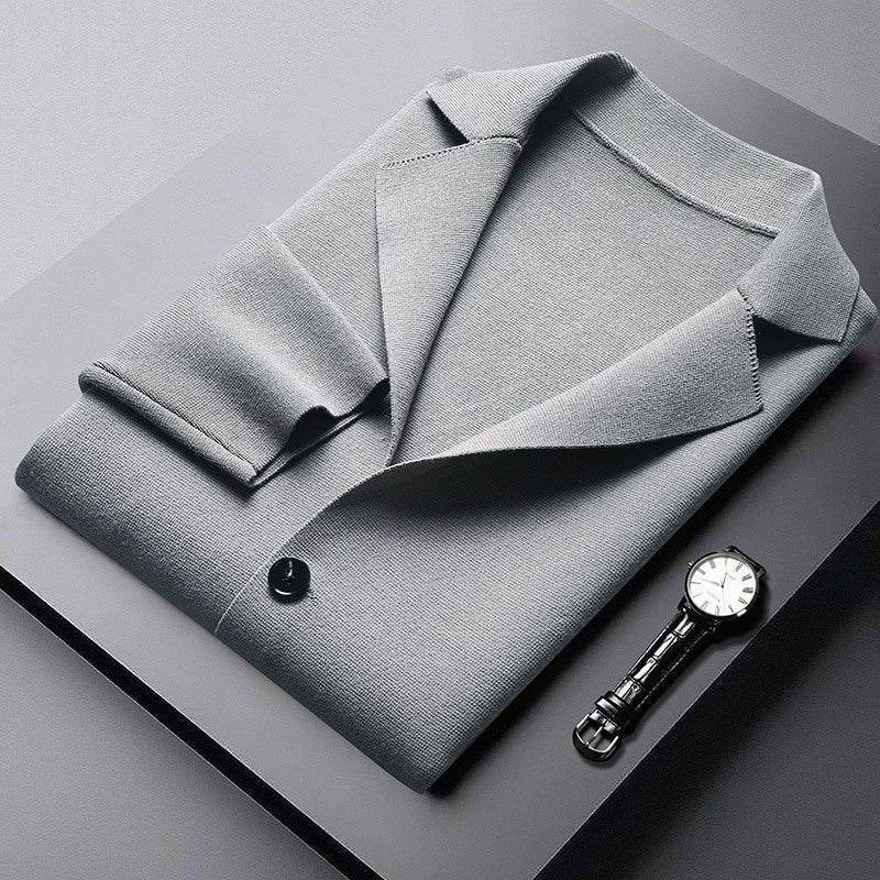 Buycenter Men's Slim Fit Knitted Cardigan - Stylish Long Sleeve Coat 2025 - Buy Center