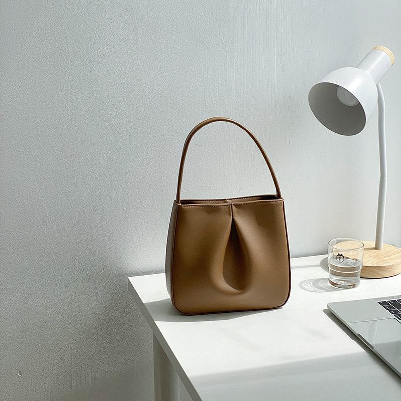 Elegant PU Pleated Handbag - Stylish Retro Clutch for Everyday Use - Buy Center