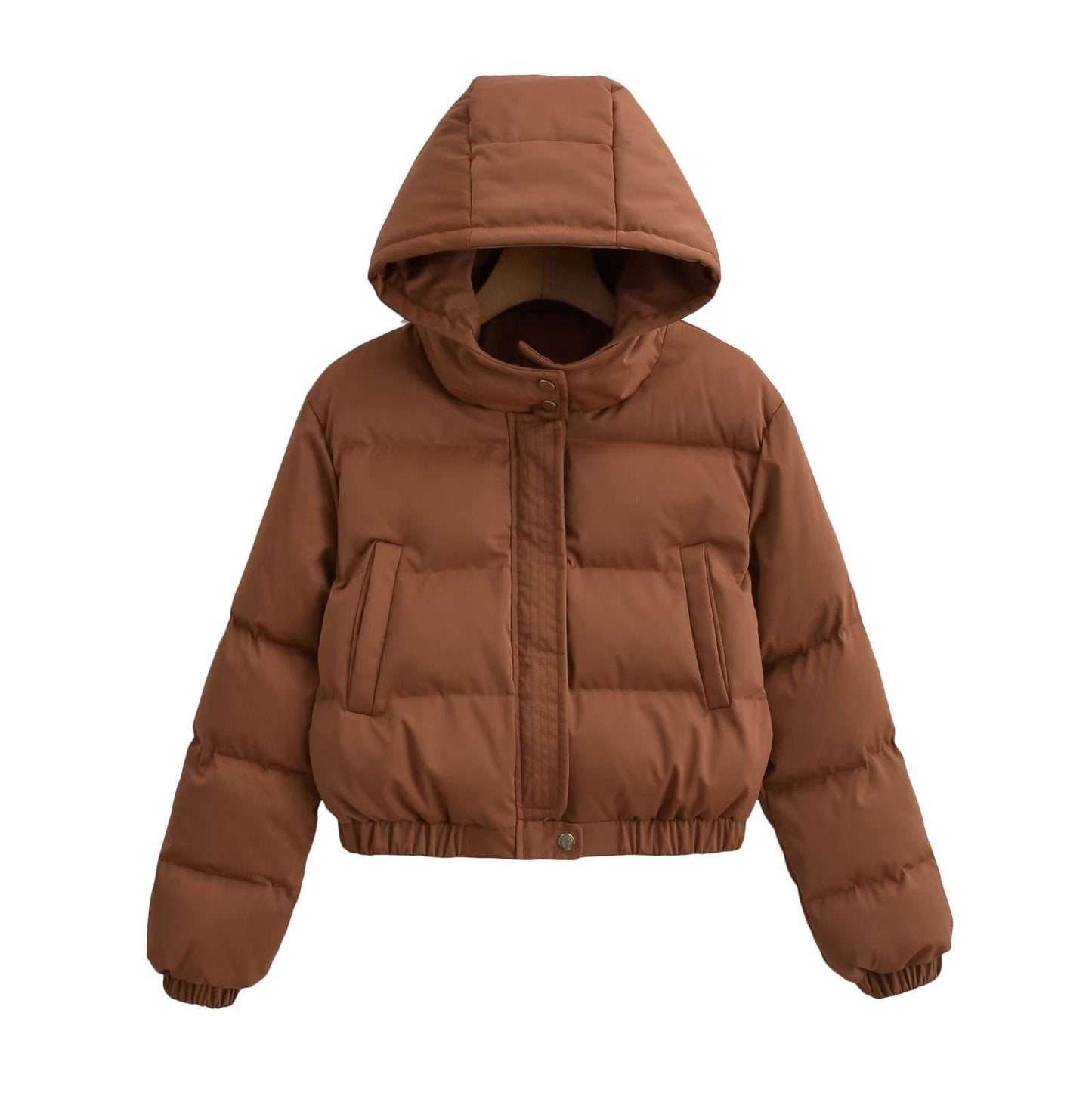 Retro Loose Casual Hooded Jacket - Women's Padded Fashion Coat 2025 - Buy Center