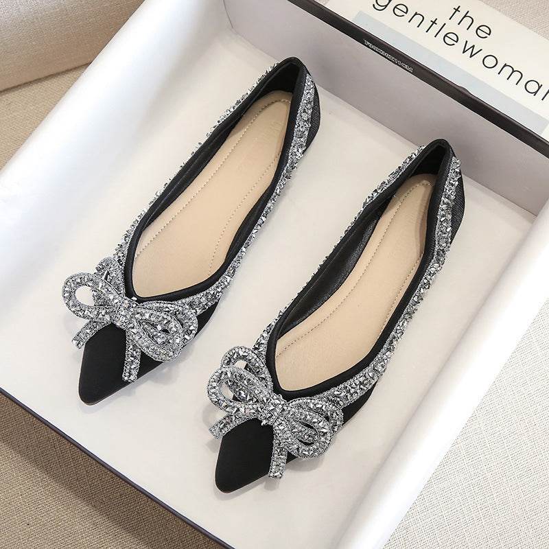 Elegant Flat Diamond Shoes for Women - Versatile Style for Any Occasion - Buy Center
