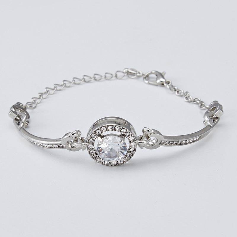 Buy Center Women's Diamond Quartz Watch - Elegant Rose Gold & Silver - Buy Center