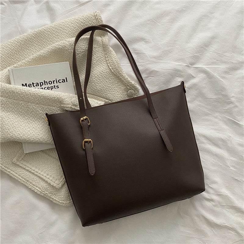 Vintage One-Shoulder Commuter Bag - Trendy Tote for Autumn & Winter - Buy Center