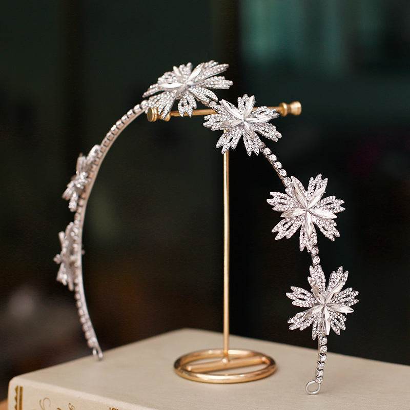 Exquisite Korean Flower Hair Accessories - Elegant Bridal Jewelry 2025 - Buy Center