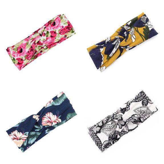 Floral Cross Hair Band - Stylish Multi-Purpose Headband for Women 2025 - Buy Center
