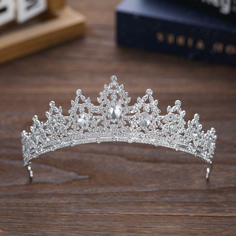 Buycenter Rhinestone Dark Crown - Baroque Halloween Dress-up Accessories - Buy Center