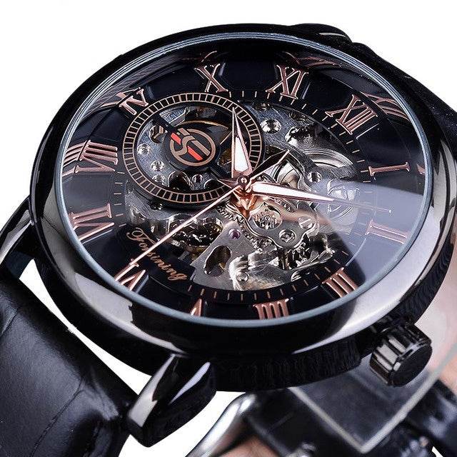 Buycenter Waterproof Mechanical Watch - Hollow Design for Men, 2025 Style - Buy Center