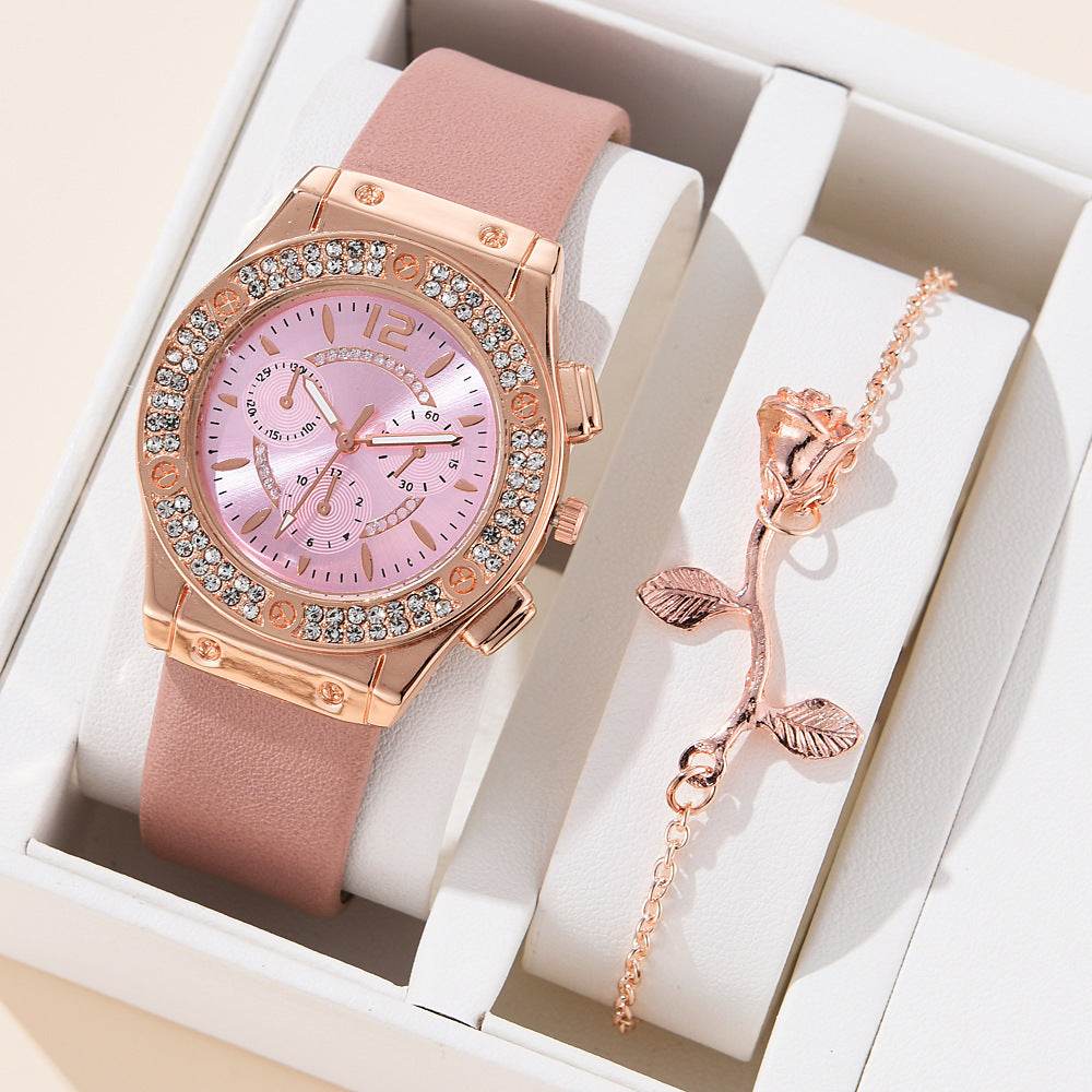 Women's Fashion PU Strap Watch - Stylish Alloy Bracelet in Multiple Colors - Buy Center