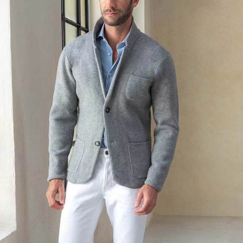 Buycenter Slim Stand Collar Jacket - Cotton Blend, Stylish & Comfortable - Buy Center