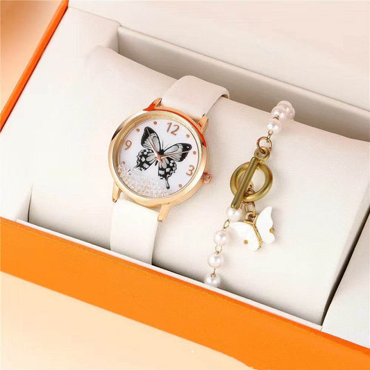 Women's Rhinestone Butterfly Quartz Watch – Stylish Casual Dress Timepiece - Buy Center