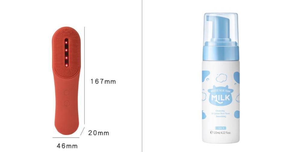 Beauty Into The Face Cleanser Set - Ultrasonic Vibration & Red Light Therapy - Buy Center