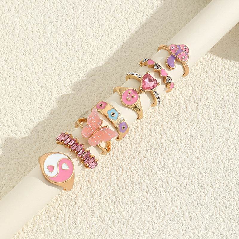 European & American Color Dripping Ring - Trendy Engagement Jewelry 2025 - Buy Center