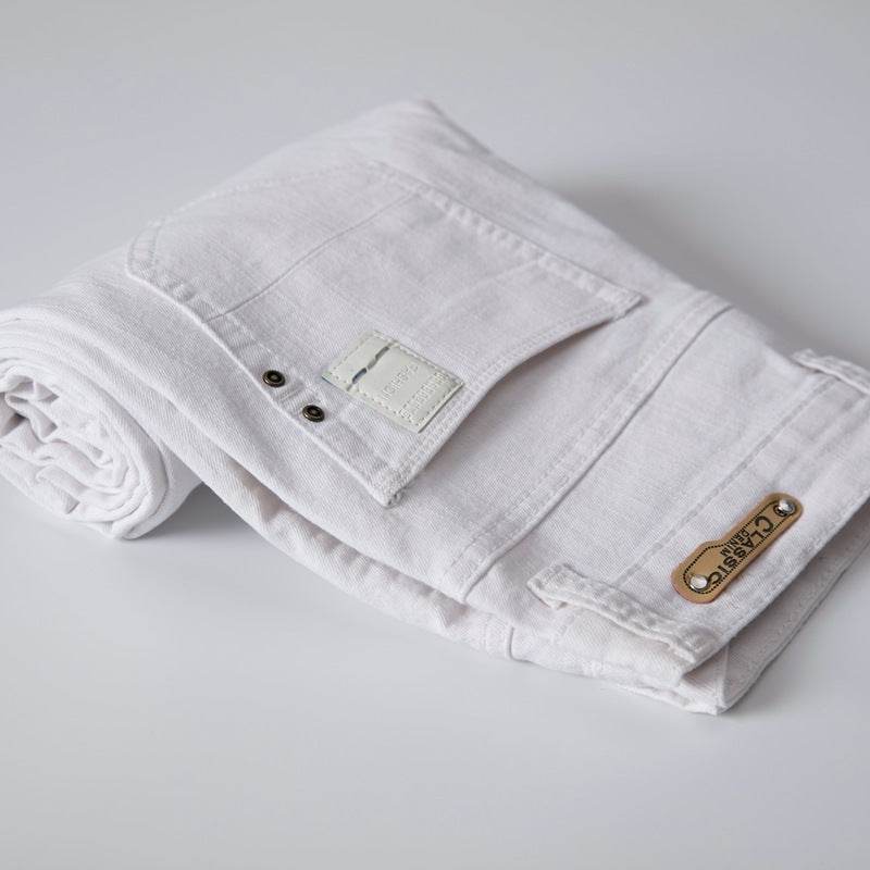 Buycenter Men's Skinny Trousers - Comfortable Mid Waist Denim Pants - Buy Center