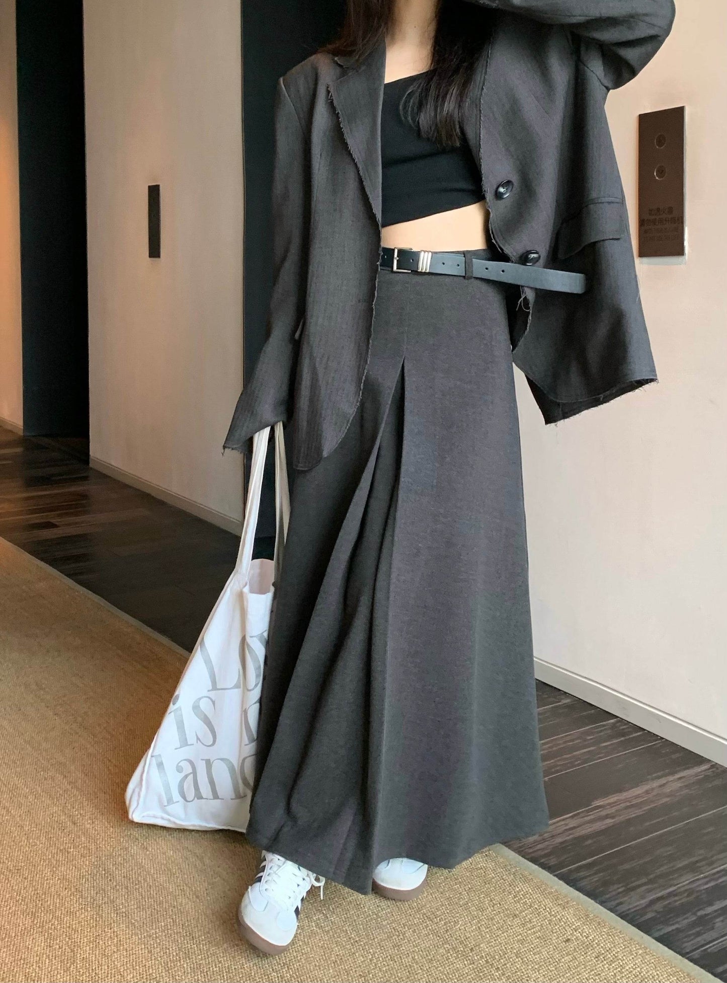 Thickened Chenille A-Line Skirt - Stylish Solid Colors for Fall 2025 - Buy Center