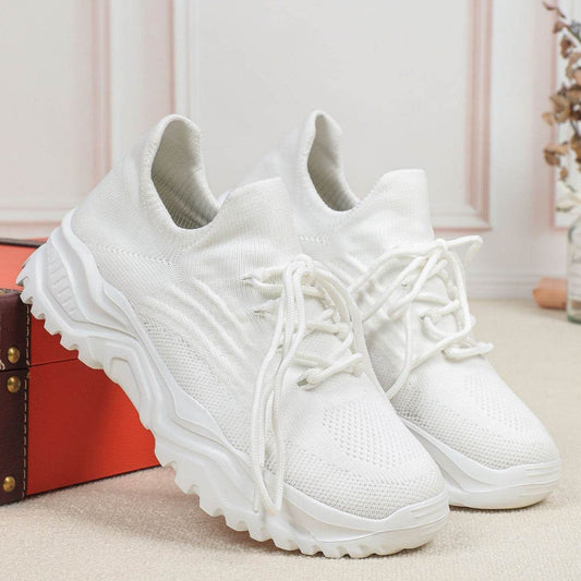 Buycenter Plus Size Sporty Women's Sock Shoes - Breathable Flyknit Design - Buy Center