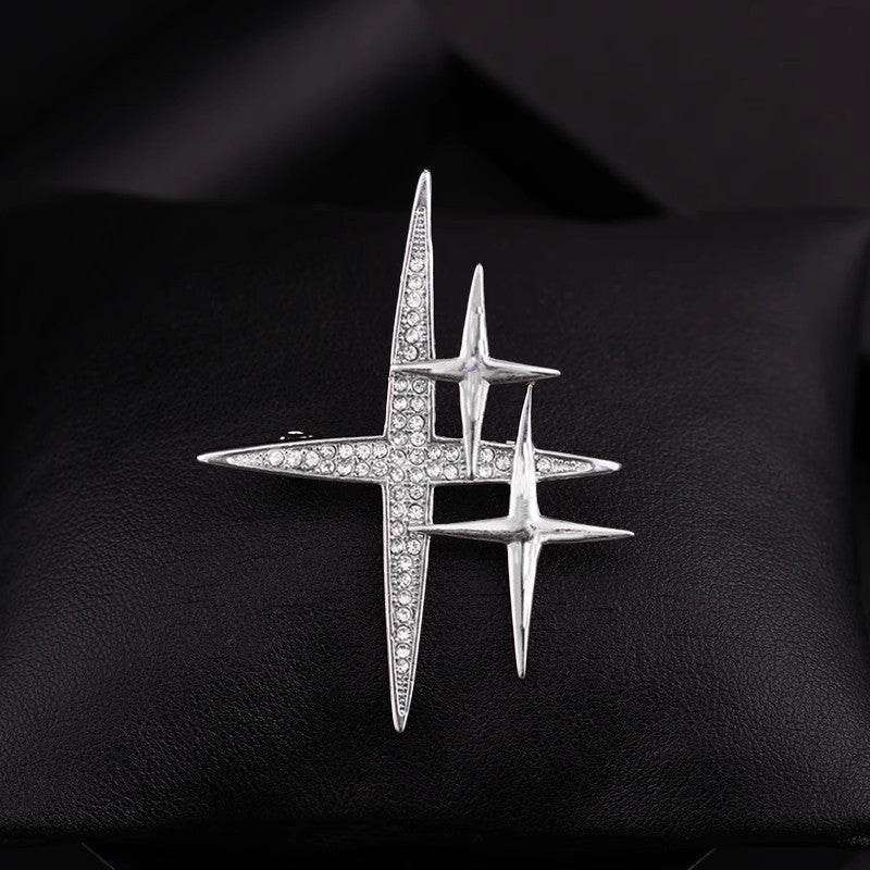 Buycenter XINGX Personalized Brooch - Creative Star Design in Gold & Silver - Buy Center