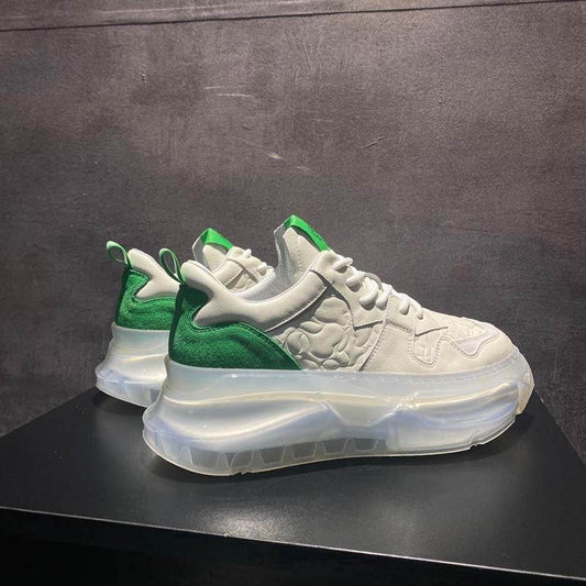 Men's Air Cushion Sneakers - Breathable Lace-Up Shoes in Multiple Colors - Buy Center