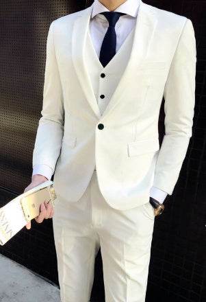 Slim Fit Men's Business Suit - Premium Cotton Blend, Modern Style 2025 - Buy Center